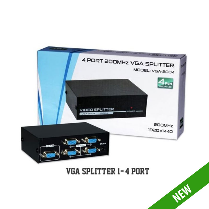 4 Port (Vga-2004) 200mhz Vga Spliter