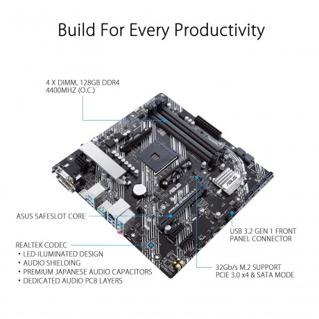 Asus Prime B450M-A II Motherboard