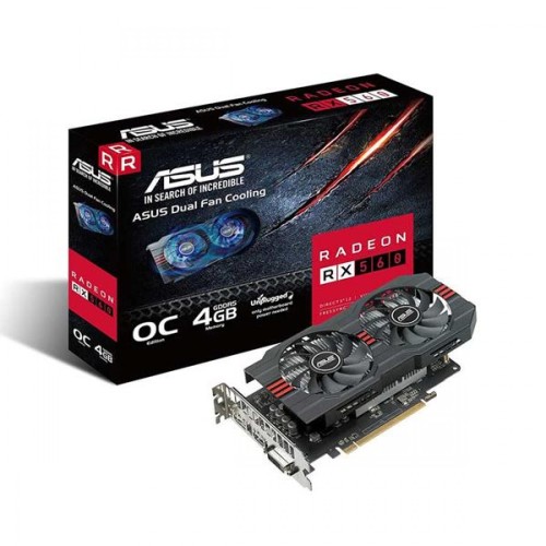 Asus Amd Dual Radeon RX560 4GB GDDR5 Graphics Card