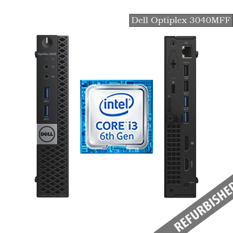 Refurbished Dell Optiplex 3040 (MFF) i3-6th Gen Processor, 8GB Ram, 256GB SSD, Windows 11 Os, 6 Months Warranty