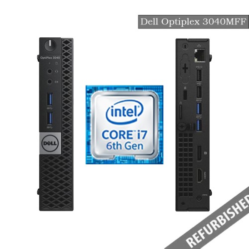 Refurbished Dell Optiplex 3040 (MFF) i7-6th Gen Processor, 8GB Ram, 256GB SSD, Windows 11 Os, 6 Months Warranty