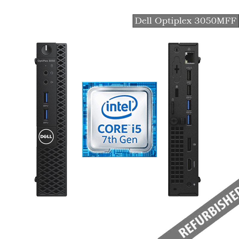 Refurbished Dell Optiplex 3050 (MFF) i5-7th Gen Processor, 8GB Ram, 256GB SSD, Windows 11 Os, 6 Months Warranty