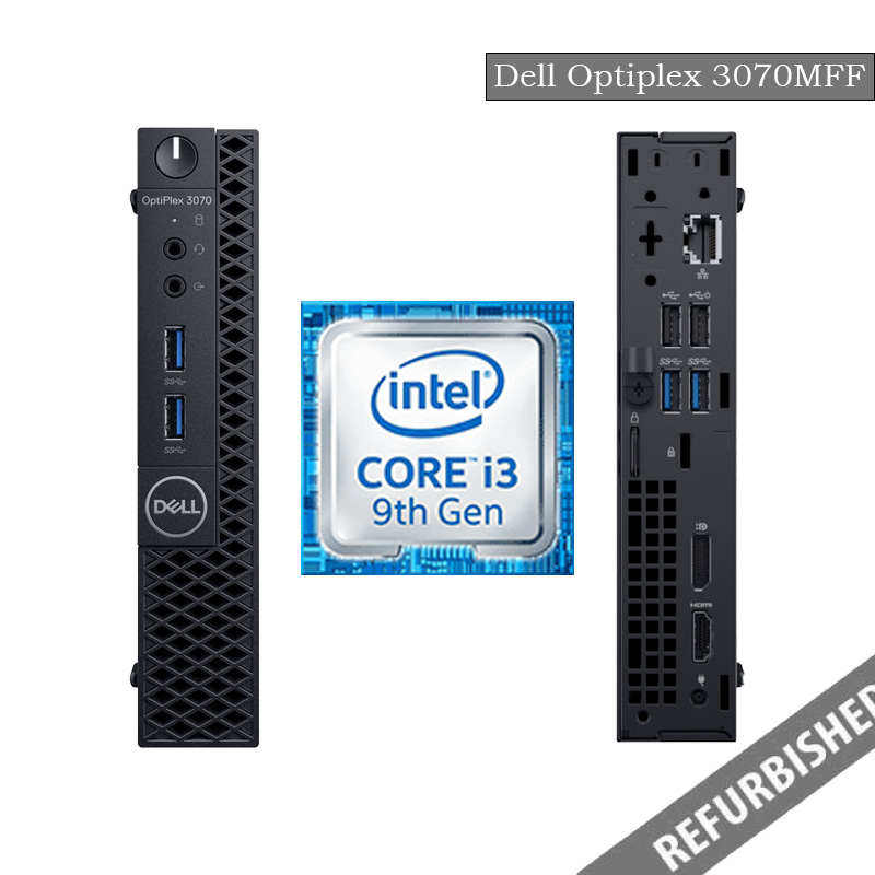 Refurbished Dell Optiplex 3070 (MFF) i3-9th Gen Processor, 8GB Ram, 256GB SSD, Windows 11 Os, 6 Months Warranty