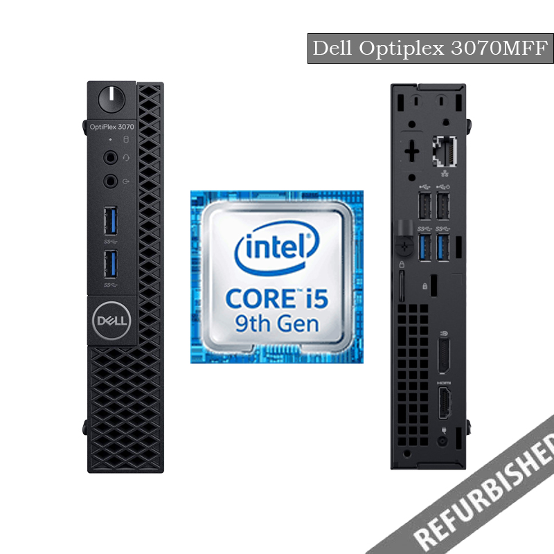 Refurbished Dell Optiplex 3070 (MFF) i5-9th Gen Processor, 8GB Ram, 256GB SSD, Windows 11 Os, 6 Months Warranty