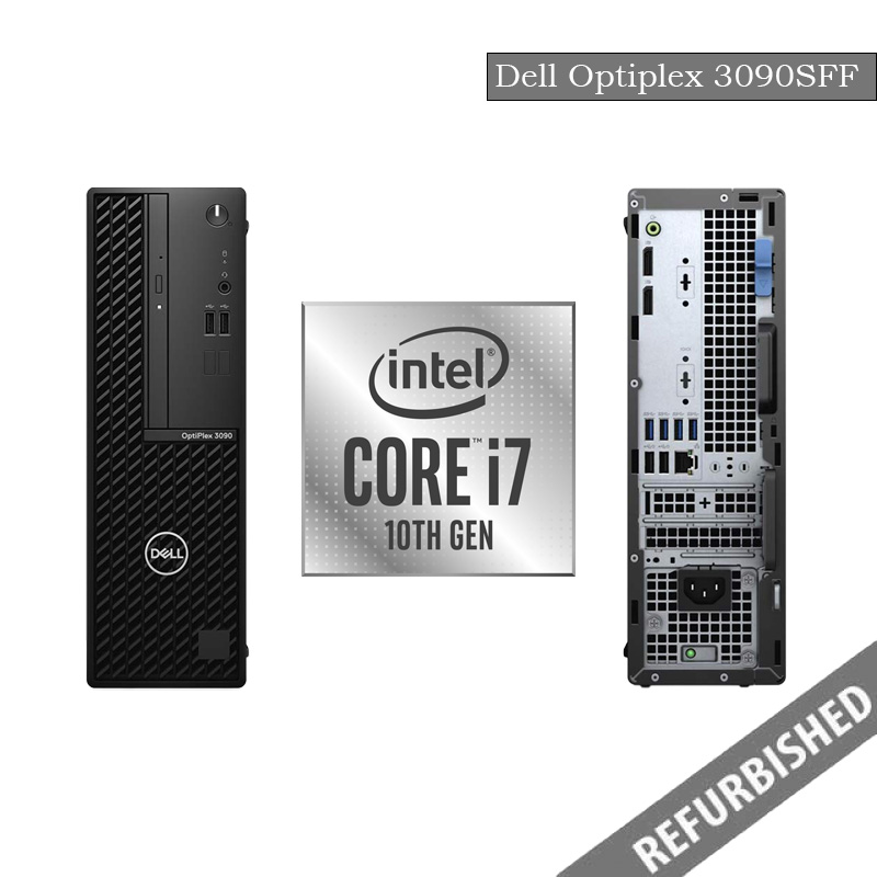 Refurbished Dell Optiplex 3090 (MFF) i7-10th Gen Processor, 8GB Ram, 256GB SSD, Windows 11 Os, 6 Months Warranty