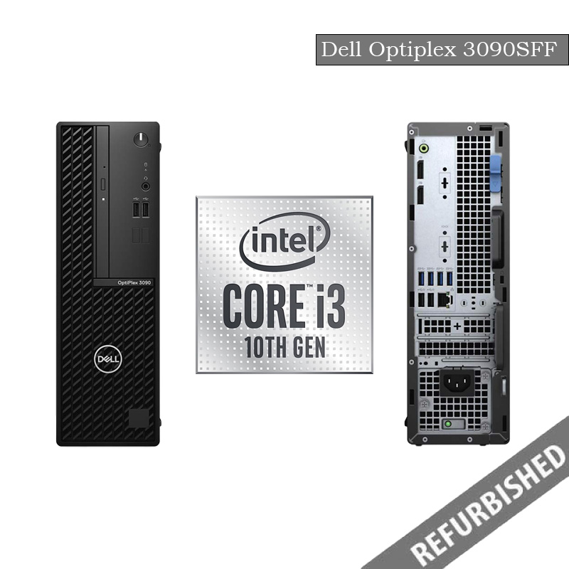 Refurbished Dell Optiplex 3090 (SFF) i3-10th Gen Processor, 8GB Ram, 256GB SSD, Windows 11 Os, 6 Months Warranty