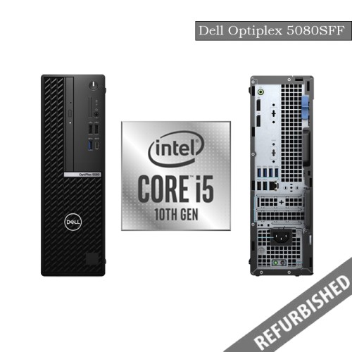 Refurbished Dell Optiplex 5080 (SFF) i5-10th Gen Processor, 8GB Ram, 256GB SSD, Windows 11 Os, 1 Year Warranty