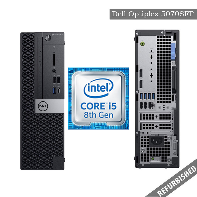 Refurbished Dell Optiplex 5070 (SFF) i5-8th Gen Processor, 8GB Ram, 256GB SSD, Windows 11 Os, 6 Months Warranty