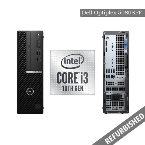 Refurbished Dell Optiplex 5080 (SFF) i3-10th Gen Processor, 8GB Ram, 256GB SSD, Windows 11 Os, 1 Year Warranty