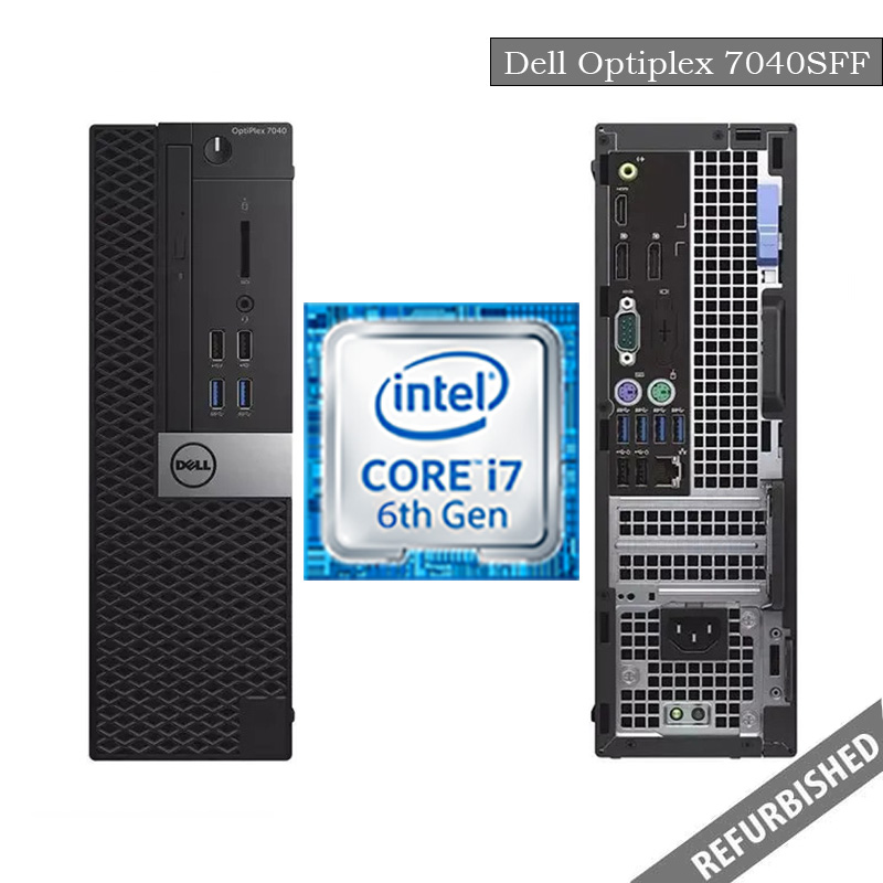 Refurbished Dell Optiplex 7040 (SFF) i7-6th Gen Processor, 8GB Ram, 256GB SSD, Windows 11 Os, 6 Months Warranty