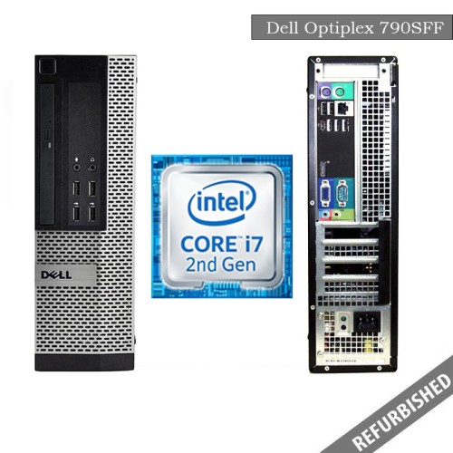 Refurbished Dell Optiplex 790 (SFF) i7-2nd Gen Processor, 8GB Ram, 256GB SSD, Windows 11 Os, 6 Months Warranty