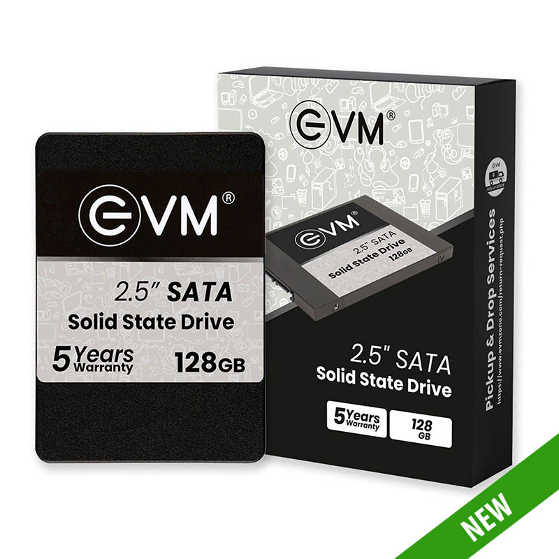 EVM 2.5 INCH SATA 128 GB Desktop, All in One PC's, Laptop Internal Solid State Drive (SSD) (128 GB SSD SATA)  (Interface: SATA III, Form Factor: 2.5 Inch)