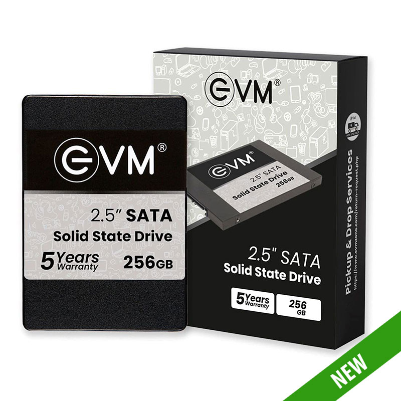 EVM 256GB 2.5-Inch SATA Internal SSD - 550MB/s Read & 500MB/s Write - 5-Year Warranty (EVM25/2TB)