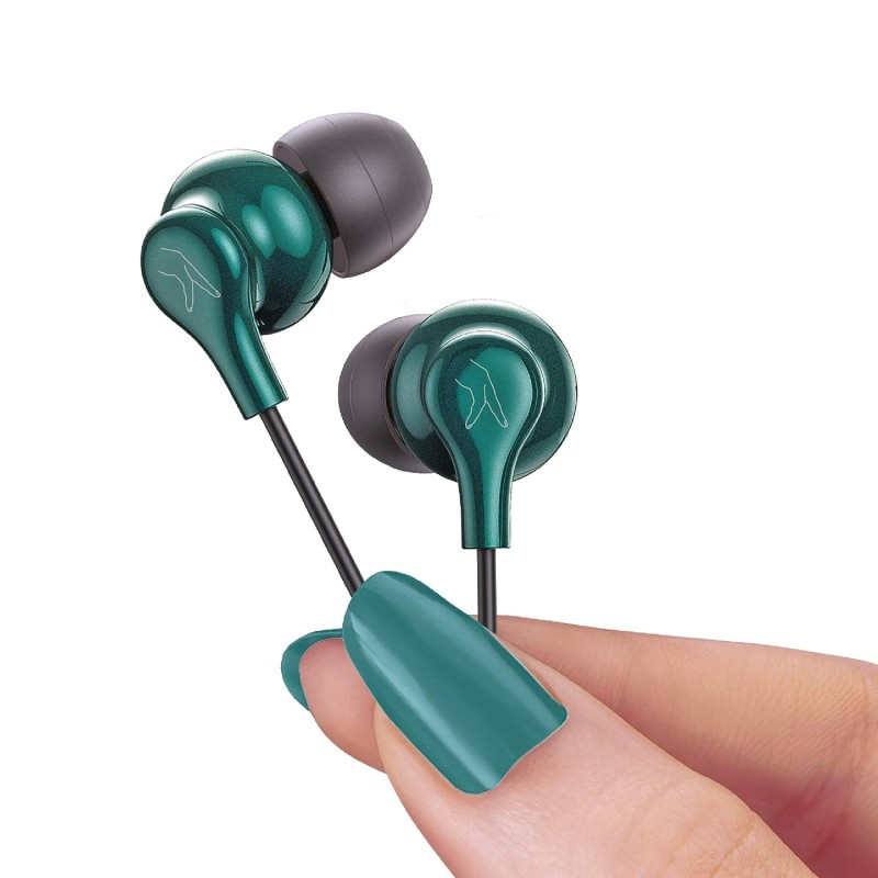 FINGERS SoundBoss Wired in Ear Earphone with Mic (Green)