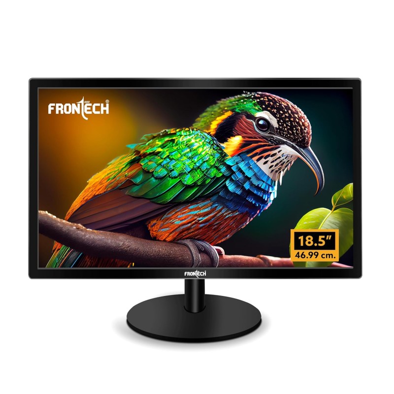 Frontech - 46.99 cm (18.5 inch) HD LED Backlit VA Panel Monitor (MON-0006)