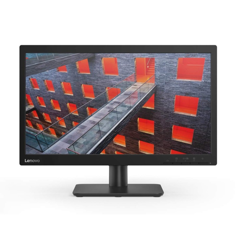 Lenovo 19.5 inch (49.53 cm) LCD with LED Backlit lit Computer Monitor - HD, TN Panel with VGA - V20-10 (Black)