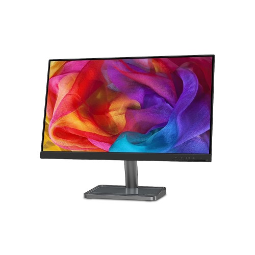 Lenovo L-Series 60.45 cm (24 inch) 1920 x 1080 Pixels FHD IPS Ultraslim Monitor | 16.7 Million Colors, 75Hz, AMD FreeSync, HDMI, Tilt, VESA Mount, Smart Display Customization Artery - L24i-30, Black