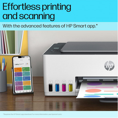 HP Smart Tank 580 All-In-One Wireless Ink Tank Colour Printer (White)