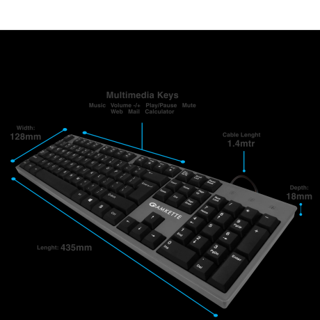 Amkette Lexus Neo Wired Keyboard