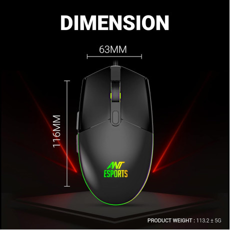 Ant Esports KM1600 Gaming Keyboard And Mouse Combo