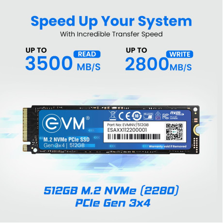 EVM 512GB M.2 NVME SSD