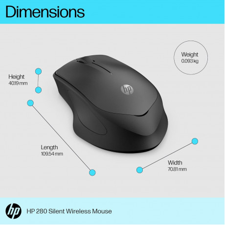 HP 280 Silent Wireless Mouse