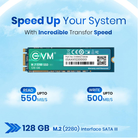 EVM M.2 128GB SATA Internal SSD 