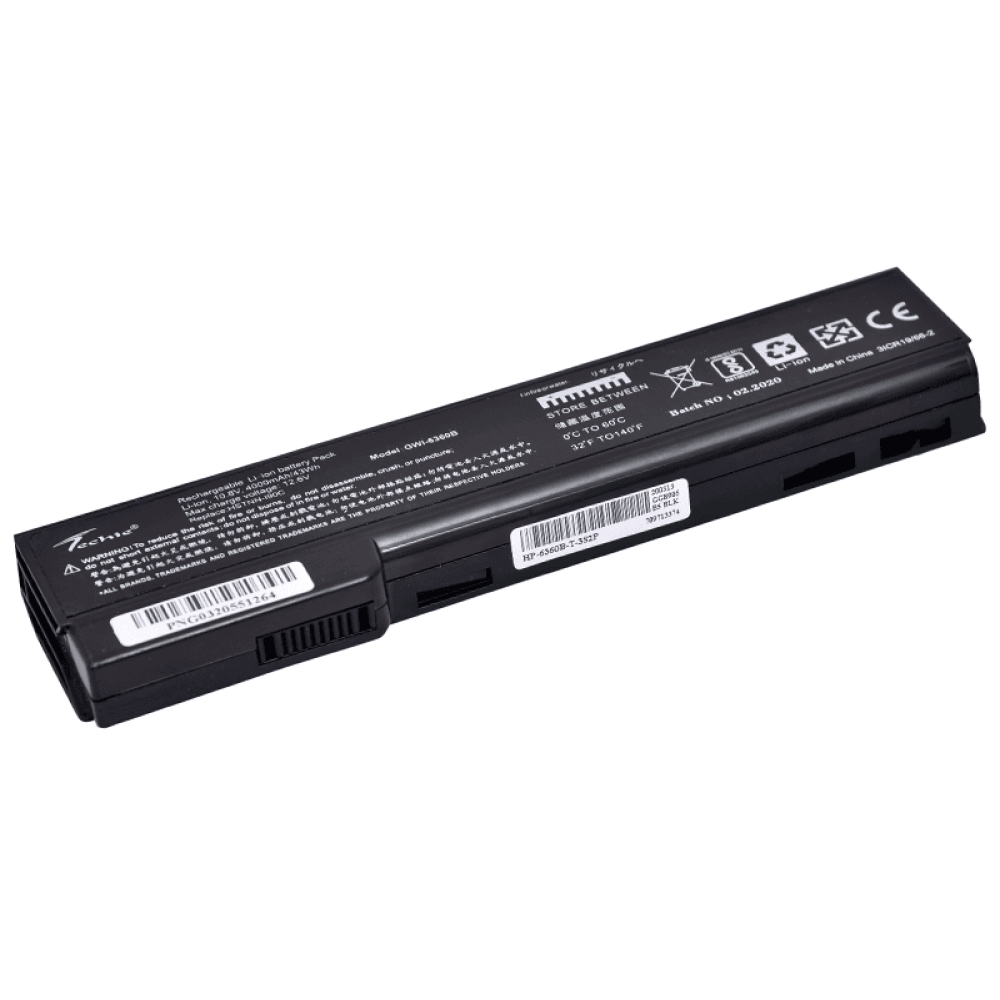 Techie Compatible Battery for HP 6360b – EliteBook 8460p, 8460w, 8560p, ProBook 6560b, 6460b Models (4000mAh, 6-Cell)