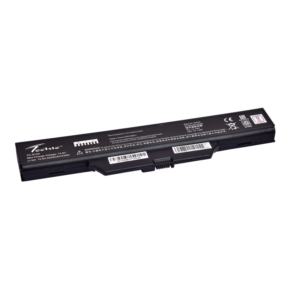 Techie Battery for HP 6720S – Business Notebook 6720s, 6735s, 6820s, Compaq 610 Laptops (4000mAh, 6-Cell)