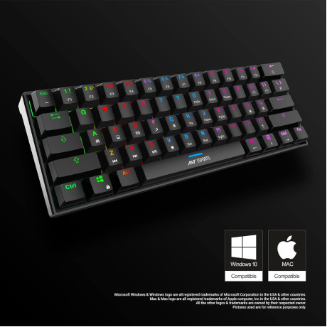 Ant Esports MK1300 Mini Mechanical Gaming Keyboard Outemu Red Switches