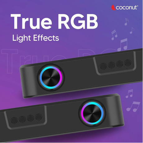 Coconut Octave RGB 16W Portable Bluetooth Sound Bar Speaker