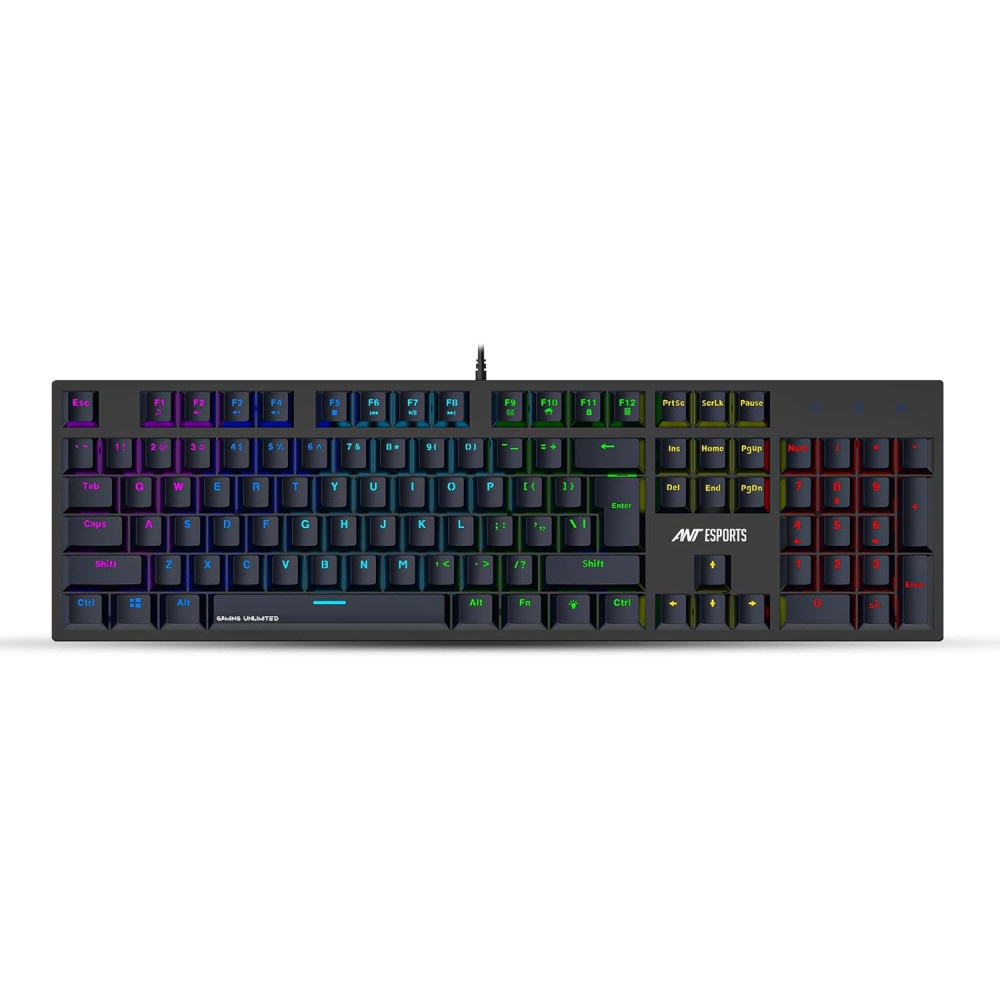 Ant Esports MK3400 Pro V3 Mechanical Gaming Keyboard Outemu Blue Switches (Black)