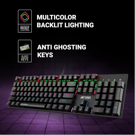 Ant Esports MK3200 V2 Mechanical Gaming Keyboard – Outemu Red Switches