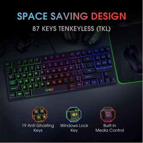 Amkette Evofox X Team Gaming Keyboard And Mouse