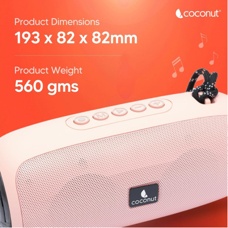 Coconut Grace 8W Bluetooth Speaker