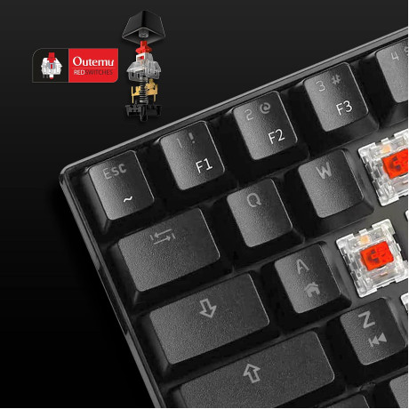 Ant Esports MK1450 Pro Gaming Keyboard Membrane Switches (Black-White)