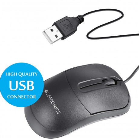 Zebronics Zeb-Comfort Plus USB Wired Mouse