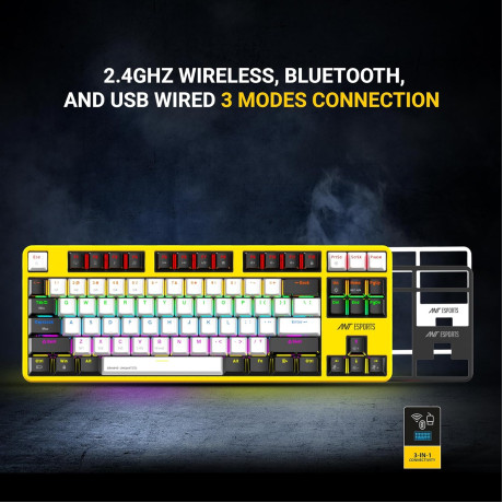 Ant Esports Mk4500 Pro Tkl Wireless Gaming Keyboard