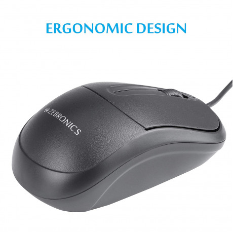 Zebronics Zeb-Comfort Plus USB Wired Mouse