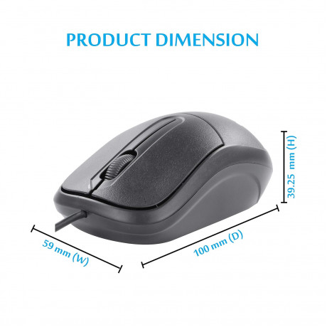 Zebronics Zeb-Comfort Plus USB Wired Mouse