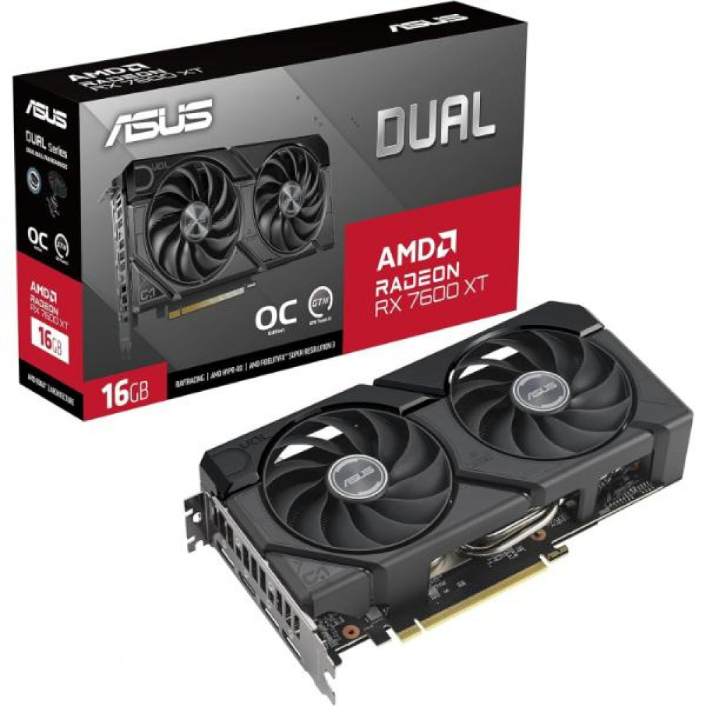 ASUS Dual Radeon RX 7600 XT OC Edition 16GB GDDR6