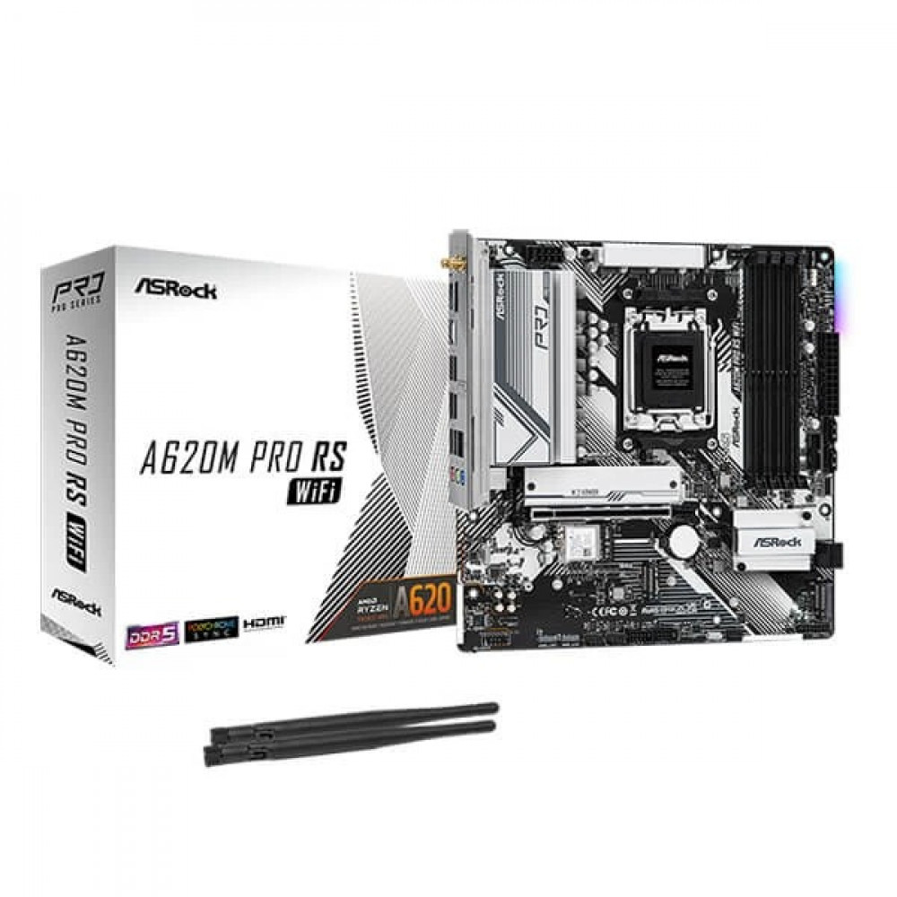 ASRock A620M Pro RS WiFi Motherboard