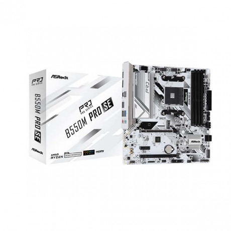 ASRock B550M Pro SE AM4 DDR4 Micro ATX Motherboard