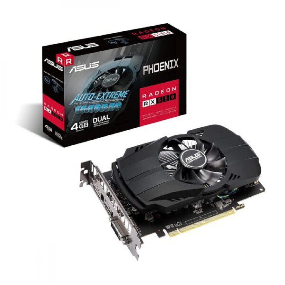 ASUS Phoenix Radeon RX 550 4GB GDDR5 Graphics Card