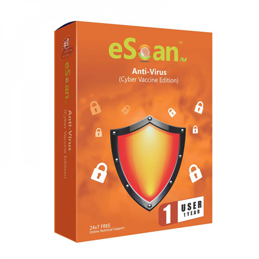 EScan Cyber Vaccine 1 User 1 Year Version v22