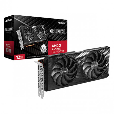  Asrock AMD Radeon RX 7700 XT Challenger 12GB OC Graphic Card