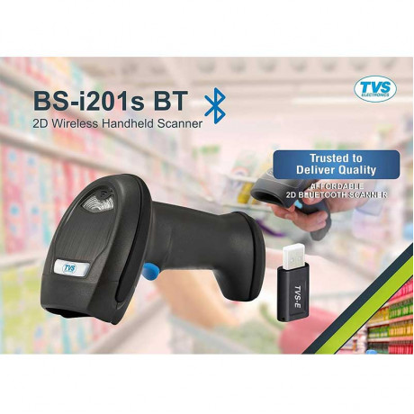 TVS Electronics BS-i201 S 2D Bluetooth Wireless Barcode Reader