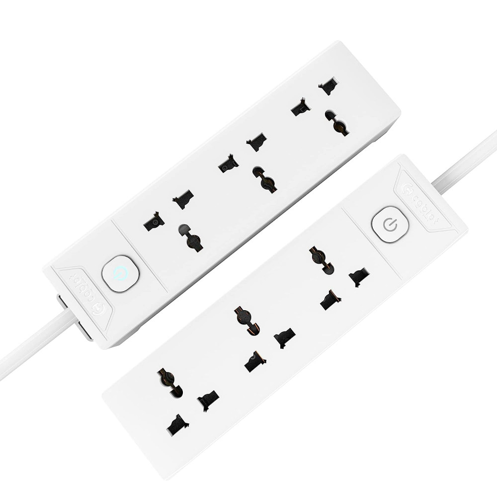 Cablet 3010-45  3 Way Extension Box (3 Universal Socket + 1 Switch, 240V, 10A, 2500W , 4.5Metre Heavy Duty Cable, White)