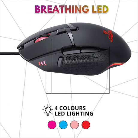 Coconut GM4 Blaze USB Wired Gaming Mouse
