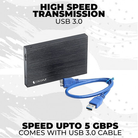 Coconut SC02 2.5 USB 3.0 SATA Casing HDD Enclosure 